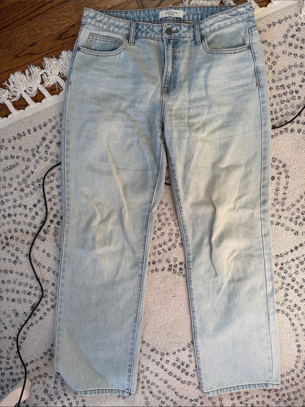 Hidden Jeans Women's Straight Leg Jeans - Light Blue